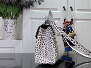 Fortok Louis Vuitton Rose Des Vents White pattern Crocodile Leather 27*18*9 cm - 4