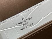 Fortok Louis Vuitton Rose Des Vents White pattern Crocodile Leather 27*18*9 cm - 6