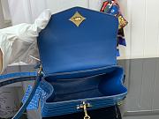 Fortok Louis Vuitton Rose des vents mini handbag Crocodile Leather Blue 19*15*9 cm - 5