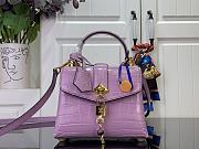 Fortok Louis Vuitton Rose des vents mini handbag Crocodile Leather Pink 19*15*9 cm - 1