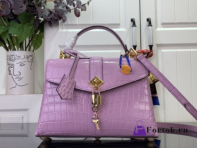 Fortok Louis Vuitton Rose Des Vents Pink Crocodile Leather 27*18*9 cm - 1