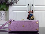 Fortok Louis Vuitton Rose Des Vents Pink Crocodile Leather 27*18*9 cm - 4