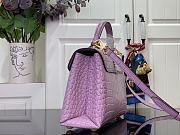 Fortok Louis Vuitton Rose Des Vents Pink Crocodile Leather 27*18*9 cm - 3
