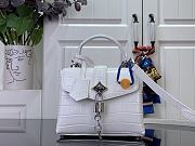 Fortok Louis Vuitton Rose des vents mini handbag Crocodile Leather White 19*15*9 cm - 1