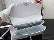 Fortok Louis Vuitton Rose Des Vents White Crocodile Leather 27*18*9 cm - 6