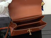Fortok Louis Vuitton Rose Des Vents Brown Crocodile Leather 27*18*9 cm - 5