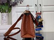 Fortok Louis Vuitton Rose Des Vents Brown Crocodile Leather 27*18*9 cm - 4