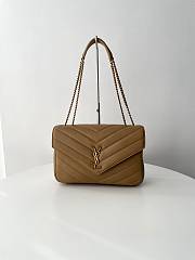 Fortok YSL Lou Lou Bag Brown 32x20x9cm - 1