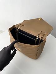 Fortok YSL Lou Lou Bag Brown 32x20x9cm - 4