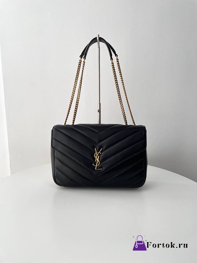 Fortok YSL Lou Lou Bag Black 32x20x9cm - 1