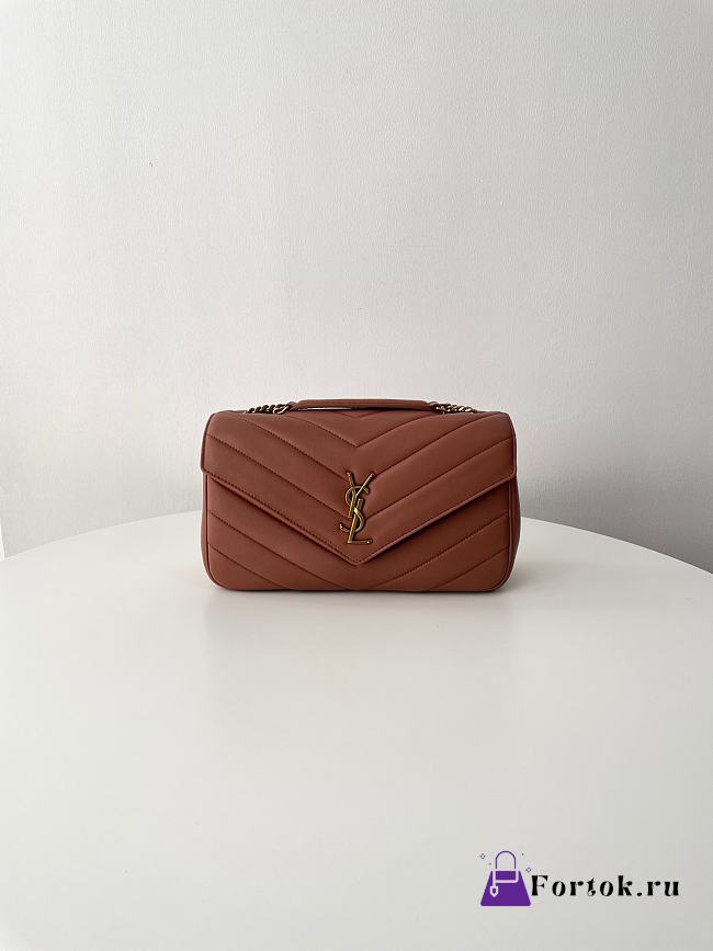 Fortok YSL Lou Lou Bag Chocolate 29x17x8cm - 1