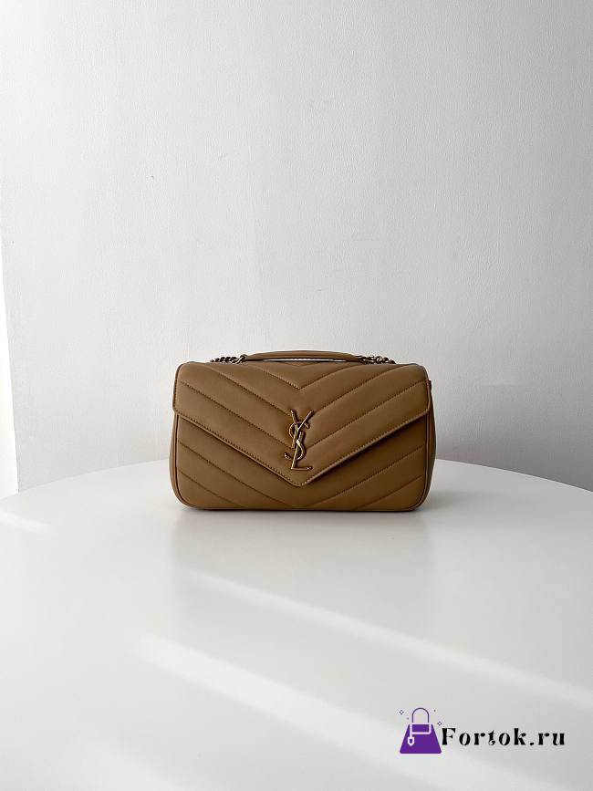 Fortok YSL Lou Lou Bag Brown 02 29x17x8cm - 1
