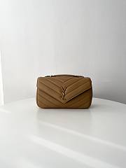 Fortok YSL Lou Lou Bag Brown 02 29x17x8cm - 1