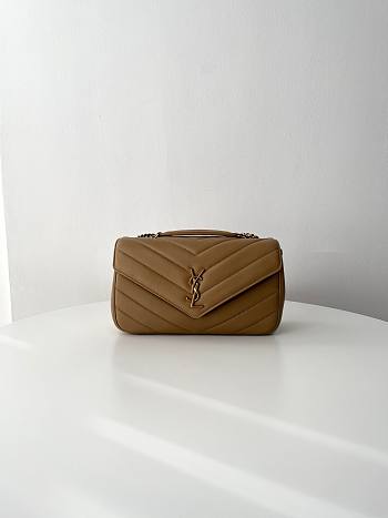 Fortok YSL Lou Lou Bag Brown 02 29x17x8cm