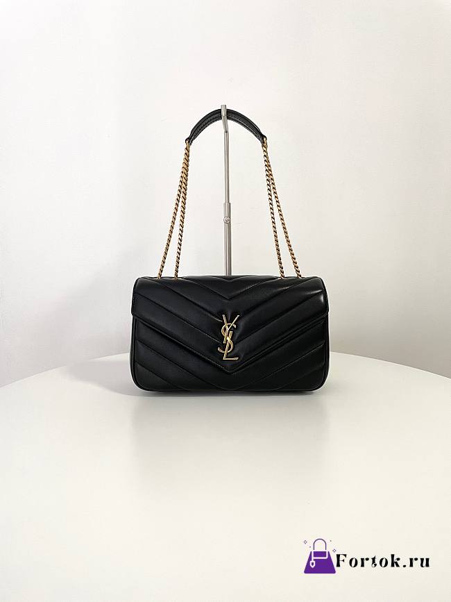 Fortok YSL Lou Lou Bag Black 29x17x8cm - 1