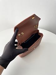 Fortok YSL Lou Lou Mini Bag Chocolate 24 x 14 x 6 cm - 4