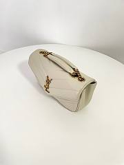 Fortok YSL Lou Lou Mini Bag White 24 x 14 x 6 cm - 5