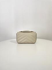 Fortok YSL Lou Lou Mini Bag White 24 x 14 x 6 cm - 4