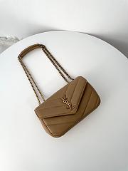 Fortok YSL Lou Lou Mini Bag Brown 02 24 x 14 x 6 cm - 3