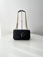 Fortok YSL Lou Lou Mini Bag Black 24 x 14 x 6 cm - 1