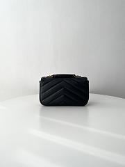 Fortok YSL Lou Lou Mini Bag Black 24 x 14 x 6 cm - 3