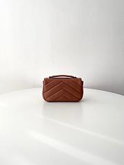 Fortok YSL Lou Lou Micro Bag Chocolate 20x12x5cm  - 6