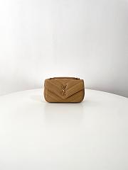 Fortok YSL Lou Lou Micro Bag Brown 20x12x5cm  - 3
