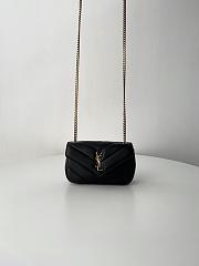 Fortok YSL Lou Lou Micro Bag Black 20x12x5cm  - 1