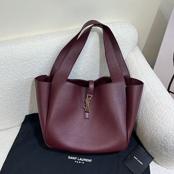Fortok Saint Laurent Le 5 À 7 Bea Leather Rouge 50cm28cm18cm