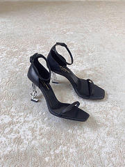 Fortok Saint Laurent Opyum - Black - Sandal Heels - Silver - 1