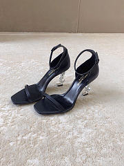 Fortok Saint Laurent Opyum - Black - Sandal Heels - Silver - 4