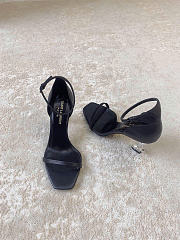 Fortok Saint Laurent Opyum - Black - Sandal Heels - Silver - 2