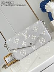 Fortok Louis Vuitton Félicie Pochette Brume / Quartz M14227 12 x 3 x 21 cm - 1