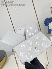 Fortok Louis Vuitton Félicie Pochette Brume / Quartz M14227 12 x 3 x 21 cm - 5