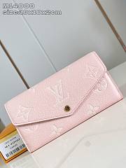 Fortok Louis Vuitton Sarah Wallet Pink 19 x 10 x 2 cm - 1