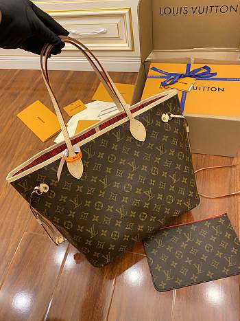 Fortok Louis Vuitton Neverfull Brown 31x28x14CM