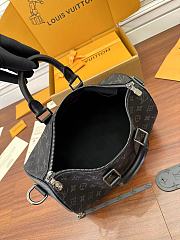 Fortok Louis Vuitton Keepall Bandoulière Black 34x21x12CM - 5