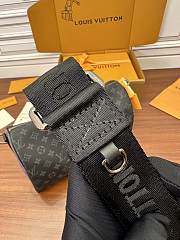 Fortok Louis Vuitton Keepall Bandoulière Black 34x21x12CM - 3
