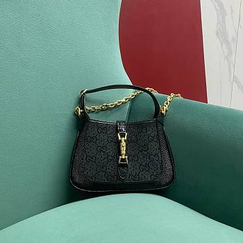 Fortok Gucci Jackie Full Black 13x 19 3cm