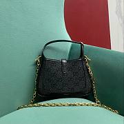 Fortok Gucci Jackie Full Black 13x 19 3cm - 4