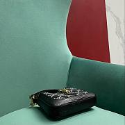 Fortok Gucci Jackie GG Black 13x 19 3cm - 6