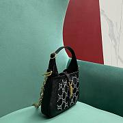 Fortok Gucci Jackie GG Black 13x 19 3cm - 5