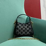 Fortok Gucci Jackie GG Black 13x 19 3cm - 4