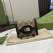 Fortok Gucci Luce Mini Wallet Brown 12 x 11 x 3 cm - 1