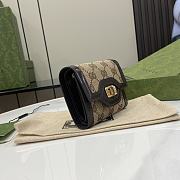 Fortok Gucci Luce Mini Wallet Brown 12 x 11 x 3 cm - 2