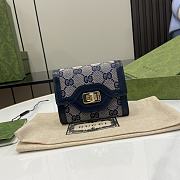 Fortok Gucci Luce Mini Wallet Blue 12 x 11 x 3 cm - 1