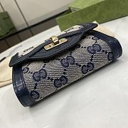 Fortok Gucci Luce Mini Wallet Blue 12 x 11 x 3 cm - 3