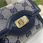 Fortok Gucci Luce Mini Wallet Blue 12 x 11 x 3 cm - 2