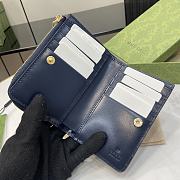 Fortok GG Emblem zip card case Blue 13 x 9 x 3 cm - 6