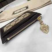 Fortok Gucci Luce Card Case Brown 11.5 x 7.5 x 1.5 cm - 4